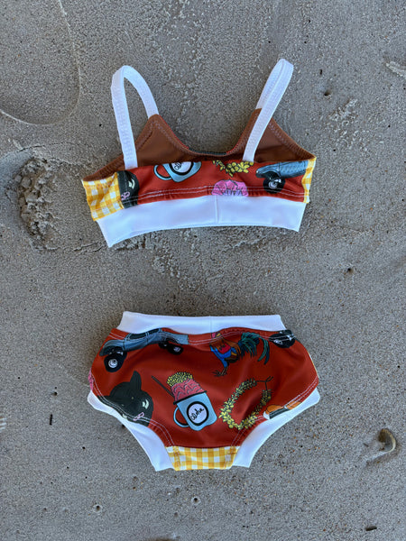 Size 12-24 mo - Classic Kini in "Kaua'i Essentials & Gingham"
