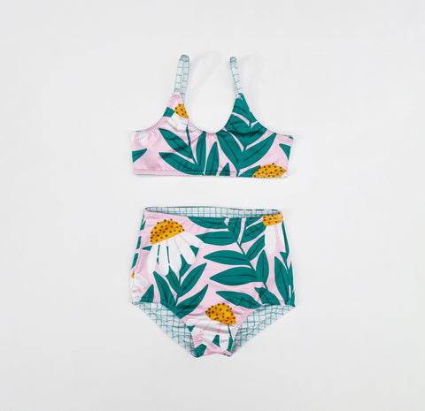 Girls Classic Reversible High Waisted Bikini