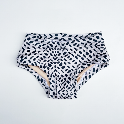 Girls Banded Mid-rise Bikini Bottoms